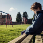 Child abandoned on bench in park