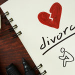 Notepad that says divorce