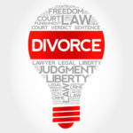 Image of lightbulb with divorce written inside