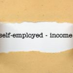 Paper that reads Self-Employed income