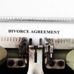 Type writing reads divorce agreement