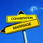 Sign that reads Cohabitation and married